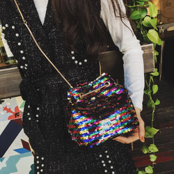 The Best-selling Color Beaded Sequined Shoulder Bag