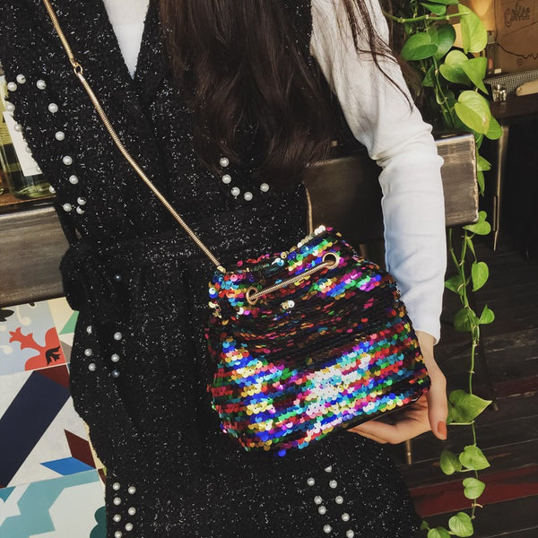 The Best-selling Color Beaded Sequined Shoulder Bag