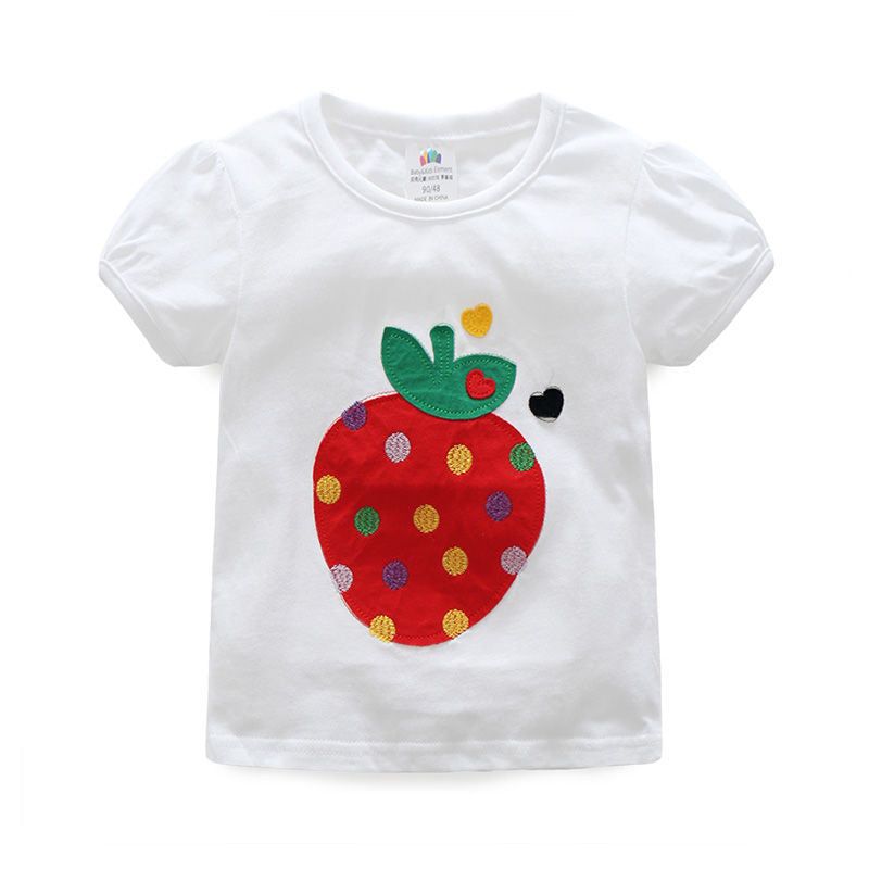 Children's T-Shirt Women's Short-Sleeved New Korean Style Summer Coat Bottoming Shirt