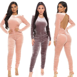 Best Selling Women's Fashion Casual Pleated Halter Jumpsuit