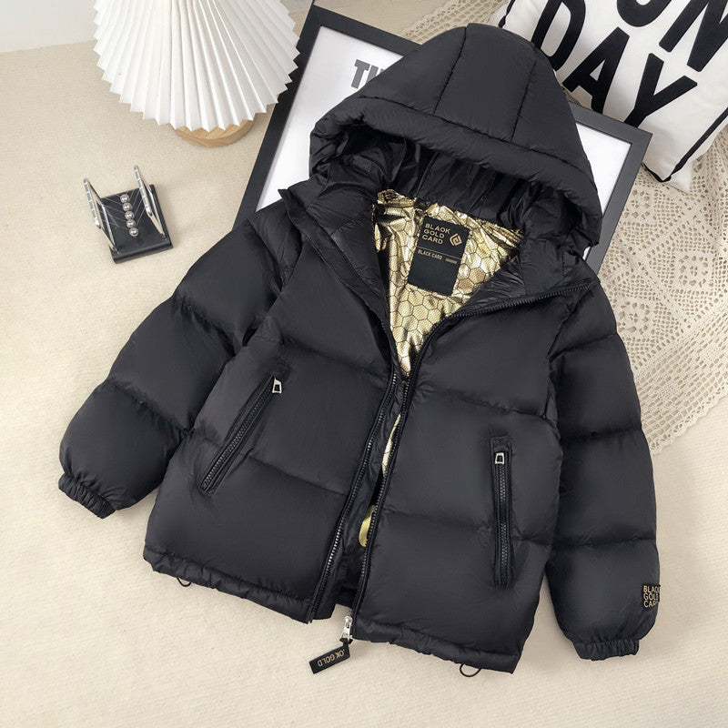 Trendy Best-selling Black Gold Children's Down Jacket