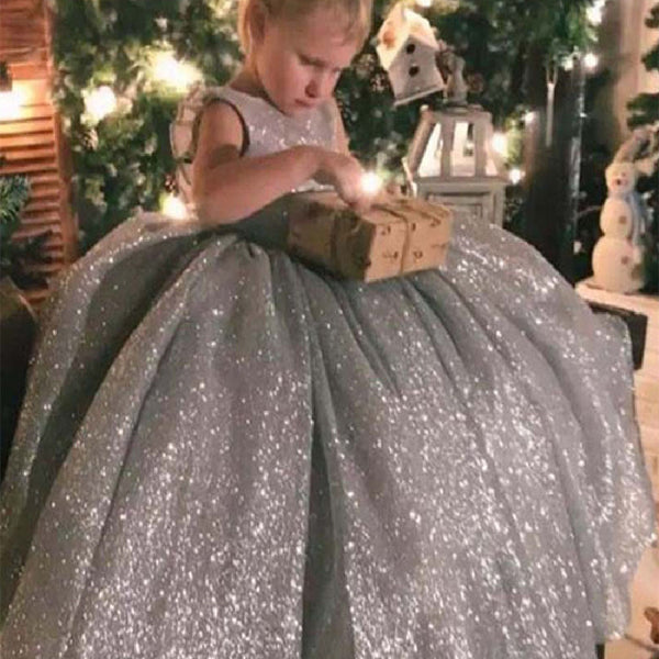 Children's Day Dress Long Fluffy Girl's Birthday Princess Dress