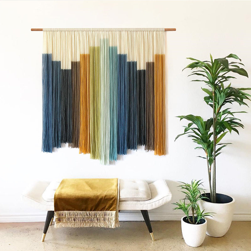 Ins Wind Bohemian Porch Fabric Woven Tassel Tapestry